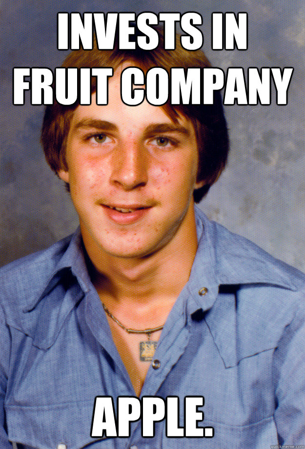 invests in fruit company apple - Old Economy Steven