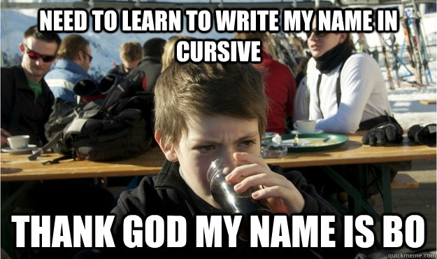 cursive god