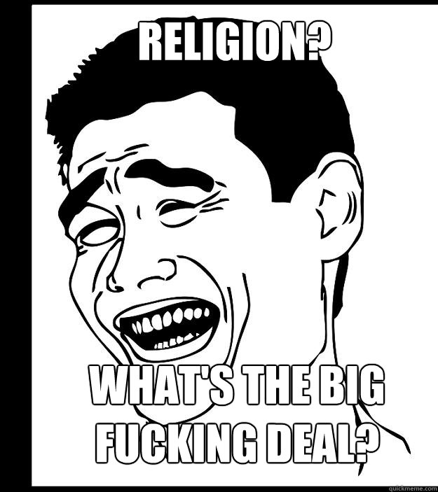 religion whats the big fucking deal - Yao ming