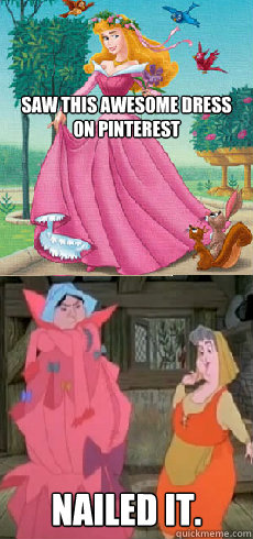 saw this awesome dress on pinterest nailed it - Sleeping Beauty dress nailed it