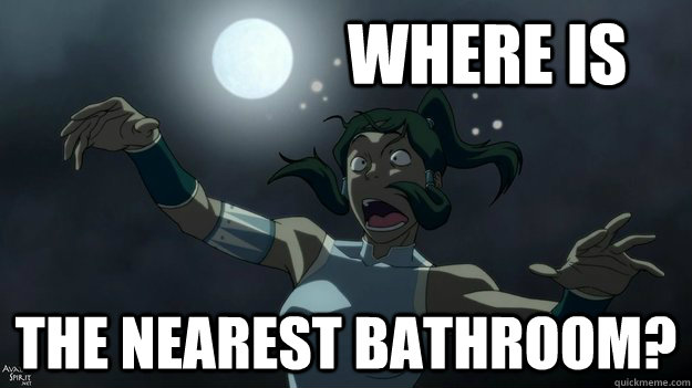 where is the nearest bathroom -