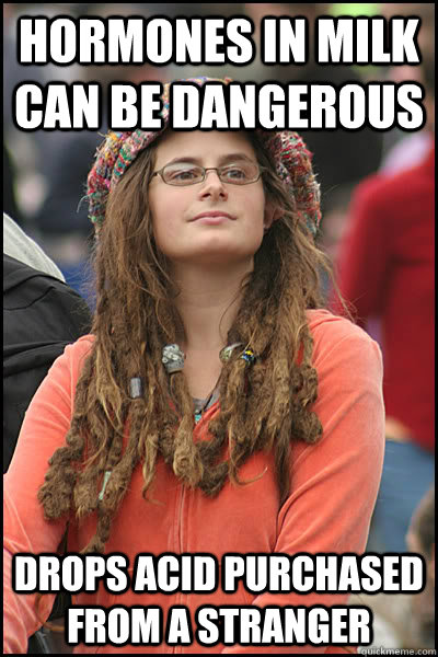 hormones in milk can be dangerous drops acid purchased from - College Liberal