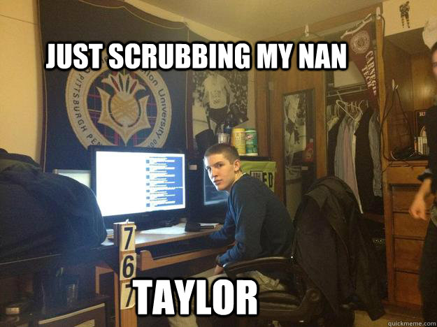 just scrubbing my nan taylor - meme