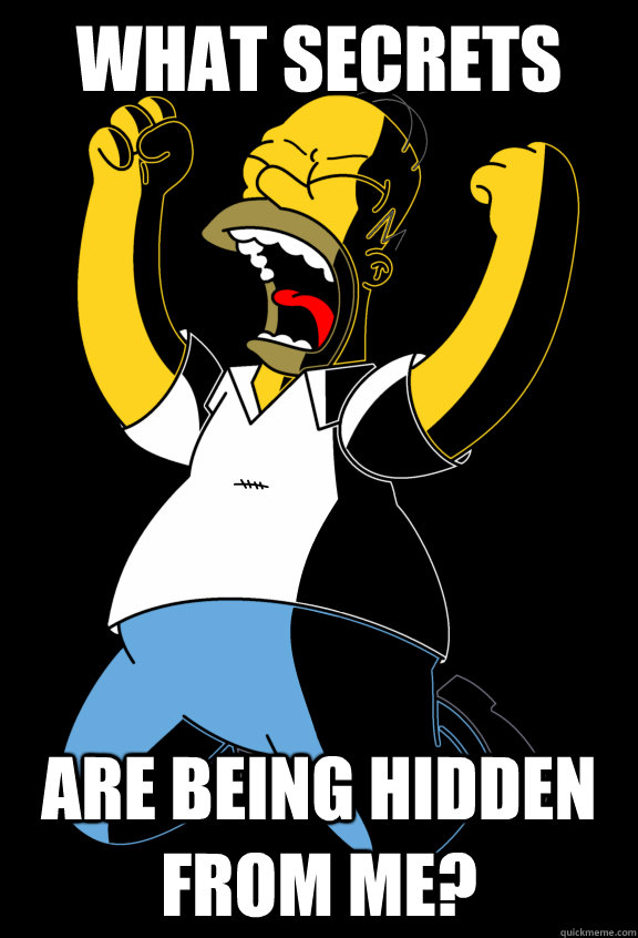 what secrets are being hidden from me - Curses Homer