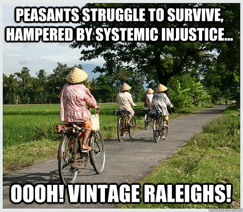 peasants struggle to survive hampered by systemic injustice - bike 2 work - rasarab