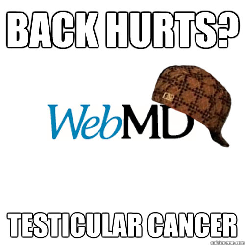 back hurts testicular cancer - Scumbag WebMD