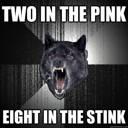 two in the pink eight in the stink - Insanity Wolf