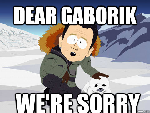 dear gaborik were sorry - South Park BP Sorry