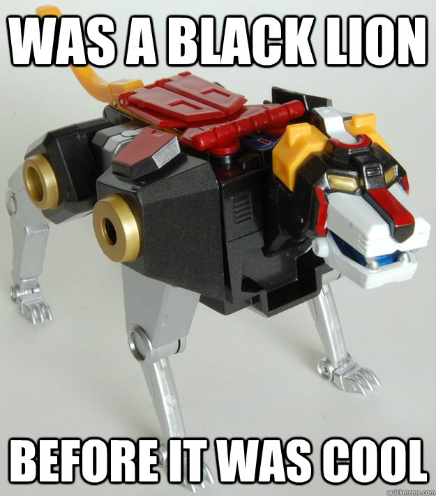 was a black lion before it was cool - Hipster Black Lion