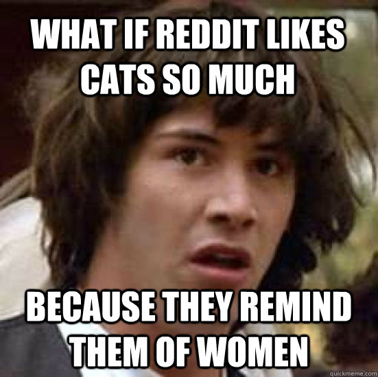 what if reddit likes cats so much because they remind them o - conspiracy keanu
