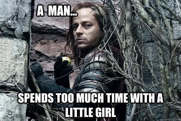 a man spends too much time with a little girl -