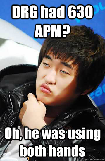 drg had 630 apm oh he was using both hands - Unimpressed Flash