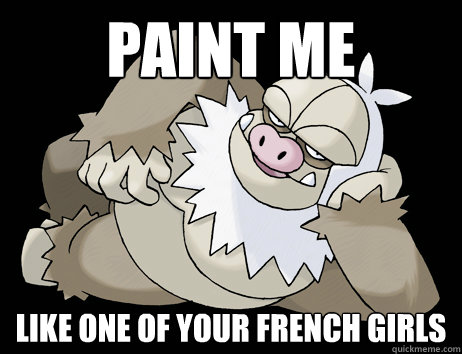 paint me like one of your french girls - sexy slaking