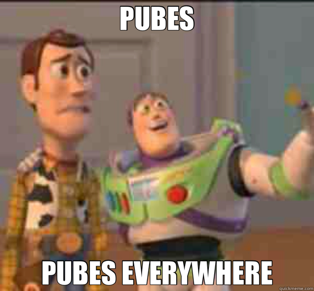 PUBES PUBES EVERYWHERE - buzz