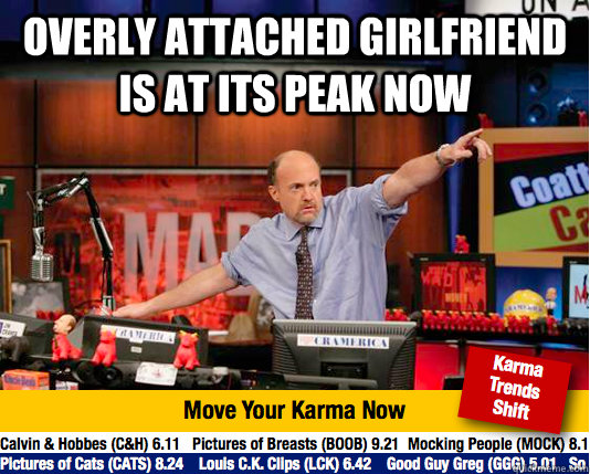 overly attached girlfriend is at its peak now - Mad Karma with Jim Cramer
