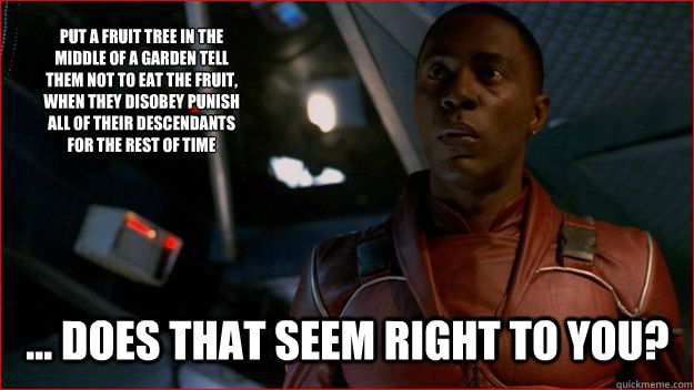 put a fruit tree in the middle of a garden tell them not to - Jubal Early Logic