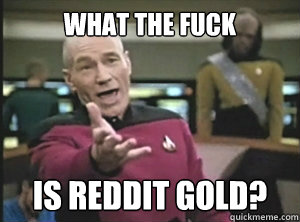 what the fuck is reddit gold - Annoyed picard about shitty watercolor and karmanaut