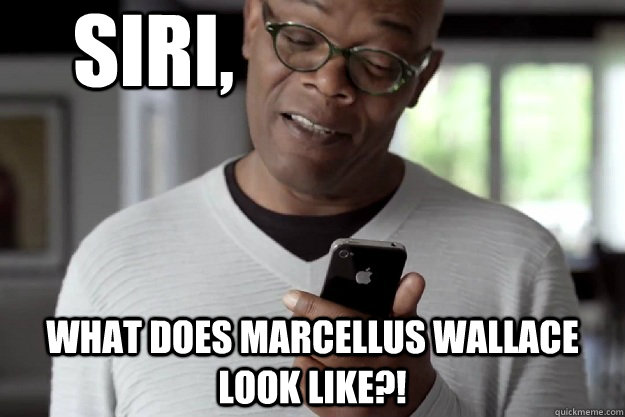siri what does marcellus wallace look like - Sam