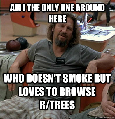 am i the only one around here who doesnt smoke but loves to - The Dude