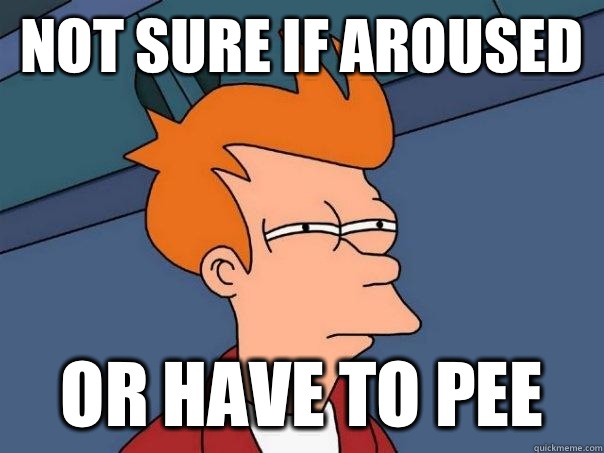 Not sure if aroused Or fat because in wheelchair - Futurama Fry