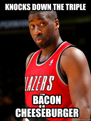 knocks down the triple bacon cheeseburger - Raysucks