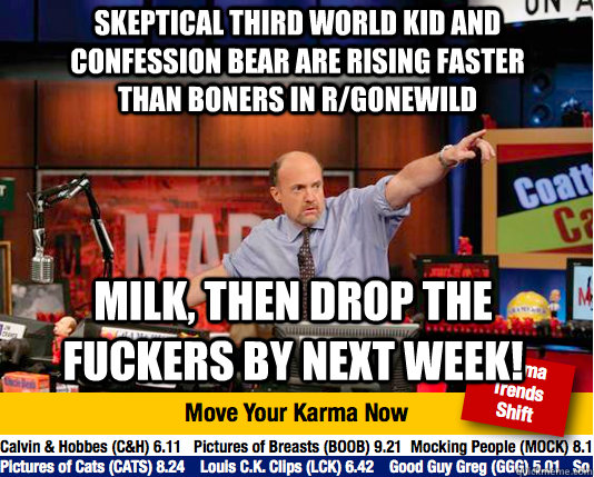 skeptical third world kid and confession bear are rising fas - Mad Karma with Jim Cramer