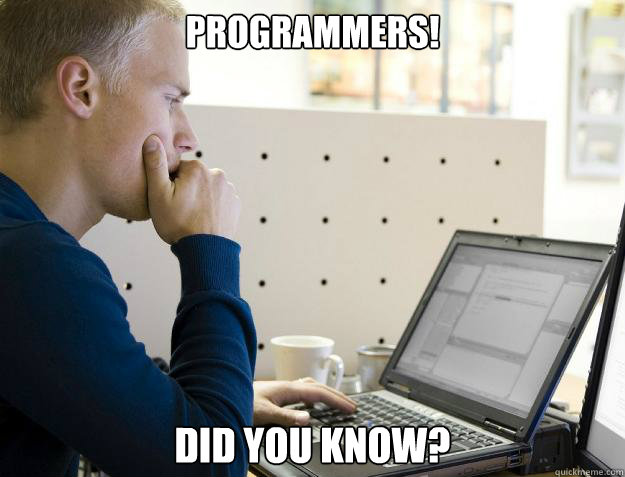 programmers did you know - Programmer