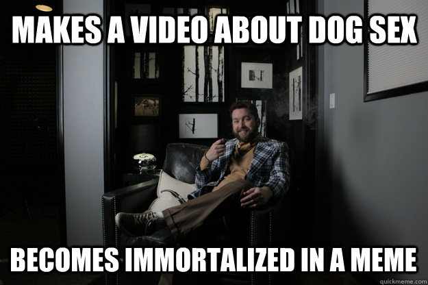 makes a video about dog sex becomes immortalized in a meme - benevolent bro burnie