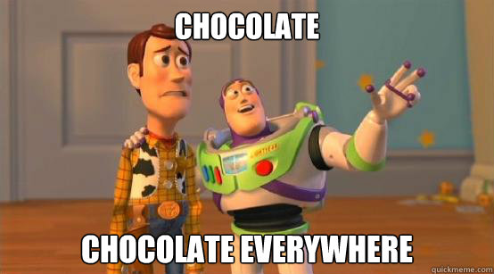 chocolate chocolate everywhere - Buzz Glitter