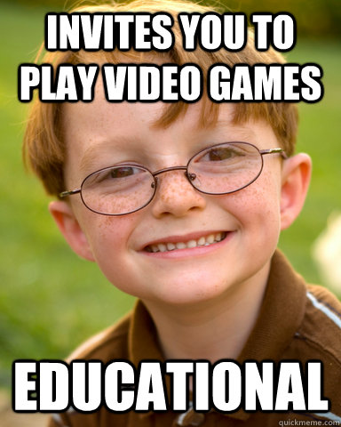 invites you to play video games educational - Disappointing Childhood Friend