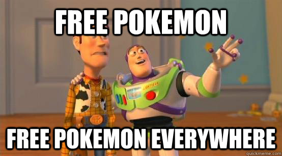 free pokemon free pokemon everywhere - Buzz Glitter