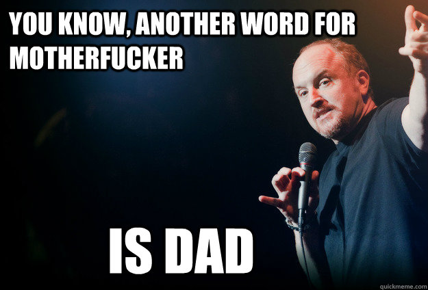 you know another word for motherfucker is dad - Louis C.K. Does an It Gets Better Video