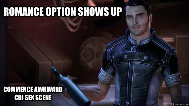 romance option shows up commence awkward cgi sex scene -