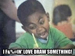 i fin love draw something -