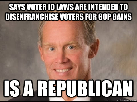 says voter id laws are intended to disenfranchise voters for - Brazenly Honest Turzai