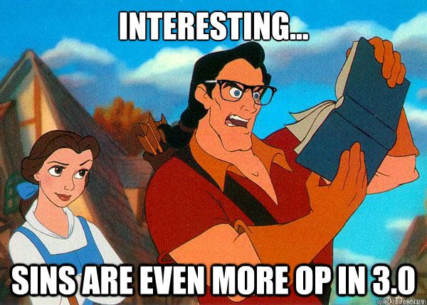 interesting sins are even more op in 30 - Hipster Gaston