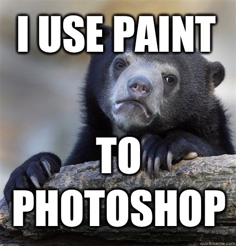 I use paint To photoshop -