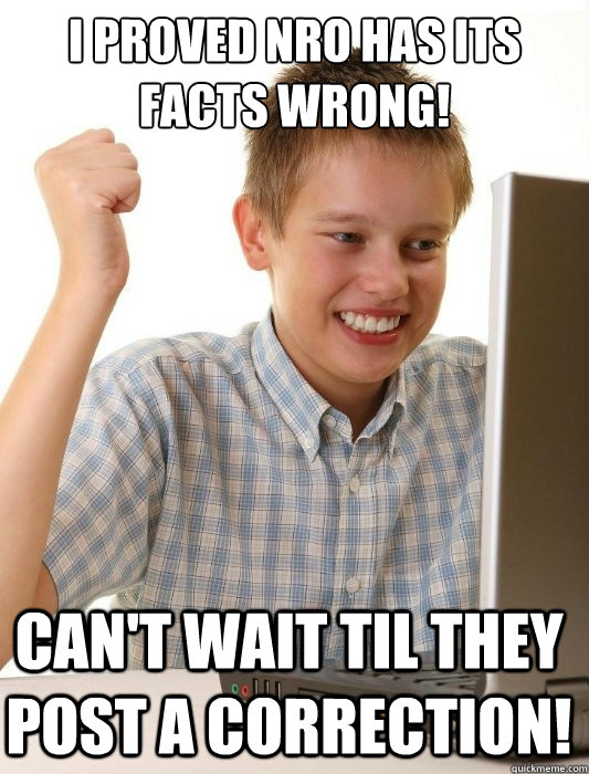 i proved nro has its facts wrong cant wait til they post a - First Day on the Internet Kid