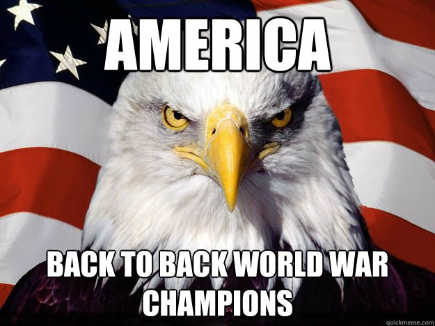 america back to back world war champions - America!