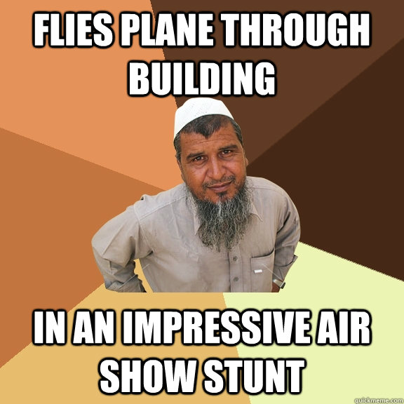 flies plane through building in an impressive air show stunt - Ordinary Muslim Man