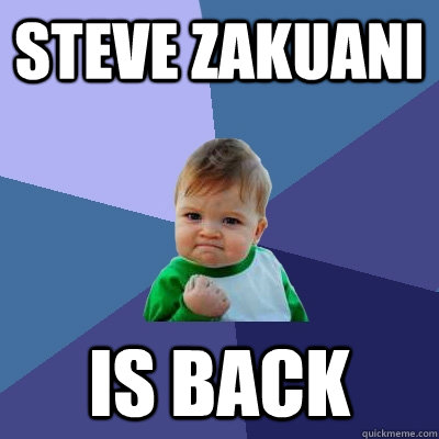 steve zakuani is back - Success Kid