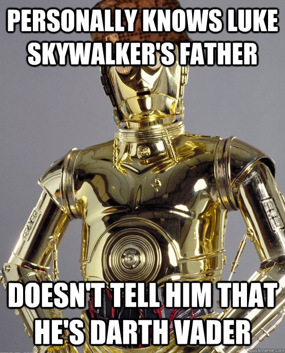 personally knows luke skywalkers father doesnt tell him th -