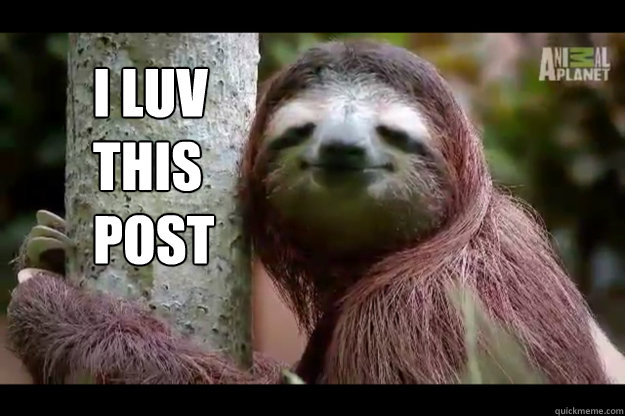i luv this post - Content Sloth