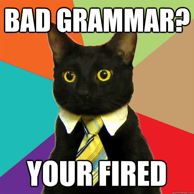 Bad Grammar Cat