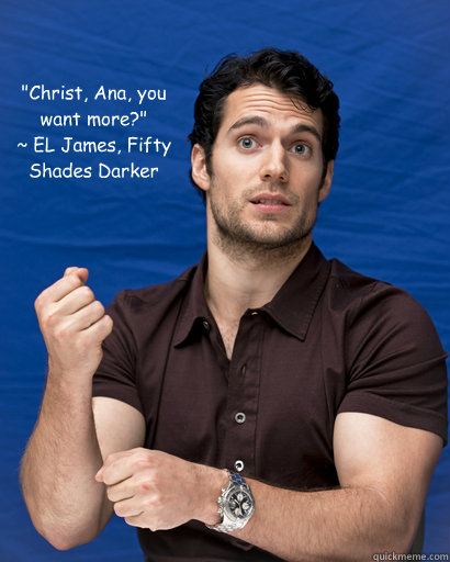 christ ana you want more el james fifty shades dark - Henry as Christian More