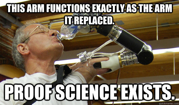 this arm functions exactly as the arm it replaced proof sci -