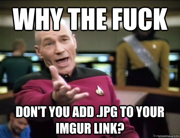why the fuck dont you add jpg to your imgur link - Annoyed Picard HD