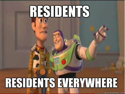 residents residents everywhere - woody and buzz