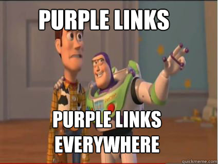 purple links purple links everywhere - woody and buzz