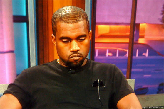 kanye sad